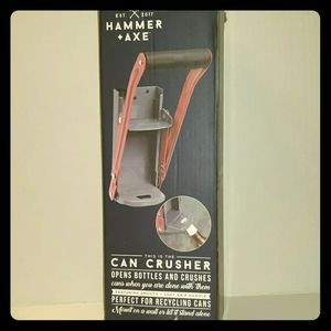 HAMMER + AXE Can Crusher Bottle Opener Recycling